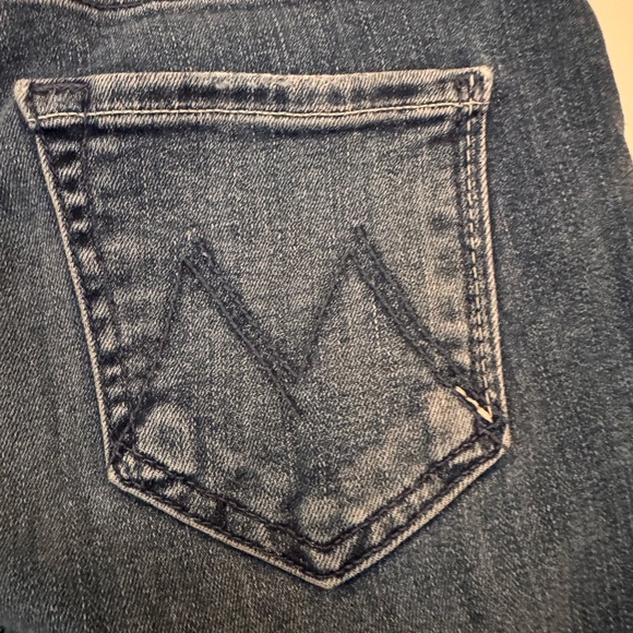 MOTHER -The Dazzler Hoover Getalongs Women's Cropped Straight Leg Jeans -size 25 - Picture 8 of 15